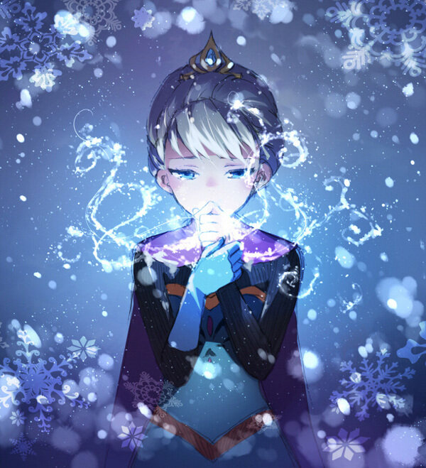 位圖插畫熱門動(dòng)畫冰雪奇緣人物插畫免費(fèi)素材