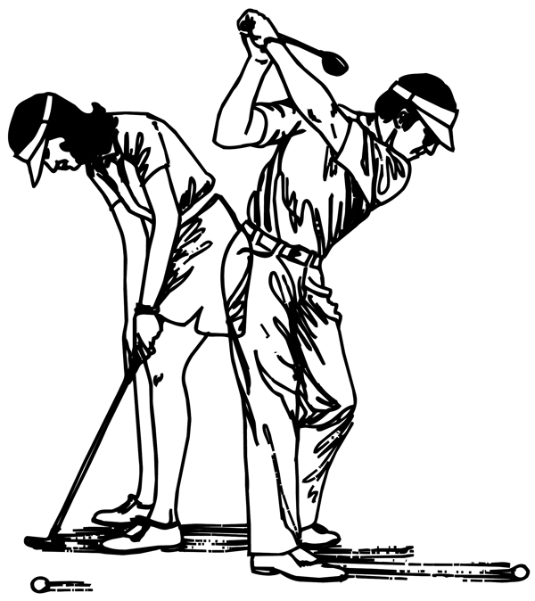 高尔夫球运动体育休闲矢量素材EPS格式0121
