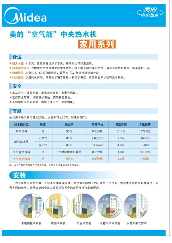 美的三折頁(yè)圖片