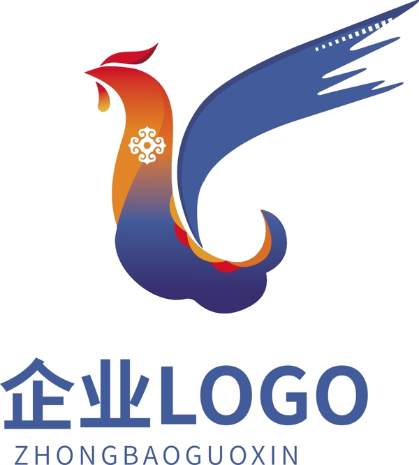 企業(yè)金雞漸變LOGO