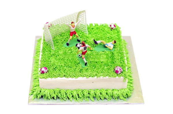 创意足球场蛋糕图片