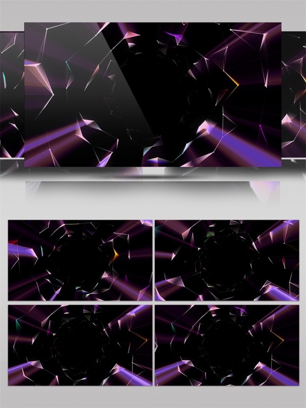 紫色太空滚石高清视频素材