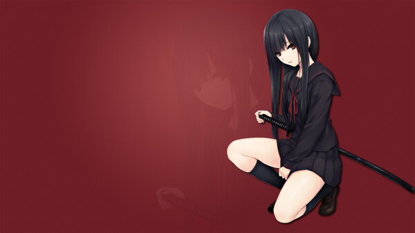 黑色長發(fā)少女