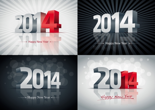 创意2014新年设计背景03