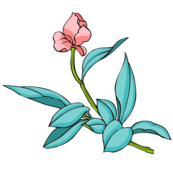 花卉古典插畫