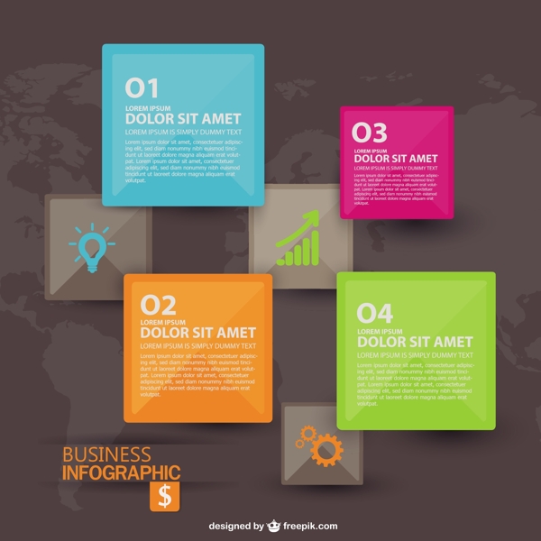 企業(yè)目標(biāo)向量infography