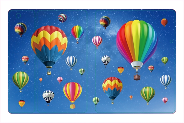 热气球主题彩绘图案手机壳