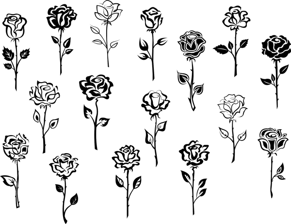 抽像玫瑰花