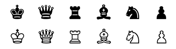 国际象棋棋子图标免抠psd透明素材