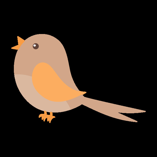 卡通鳥