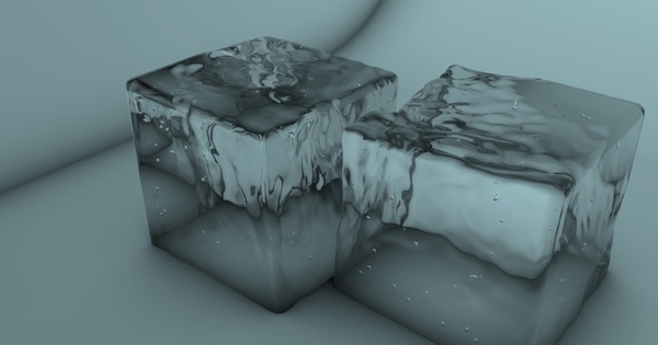 C4D冰块建模渲染场景