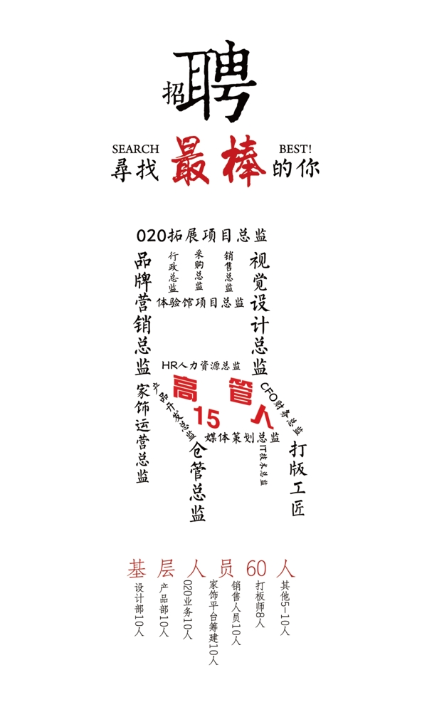 第一次做家具方面的招聘海报
