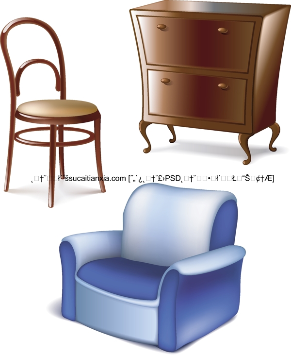 家具電器衛(wèi)浴潔具矢量素材