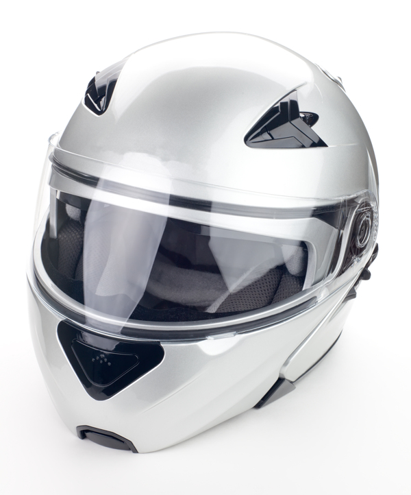 白色摩托车头盔图片