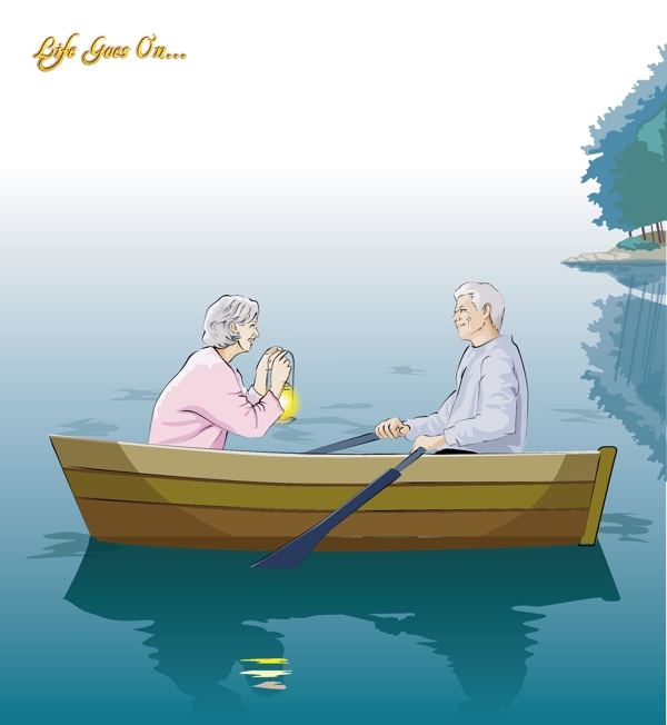船上老夫婦