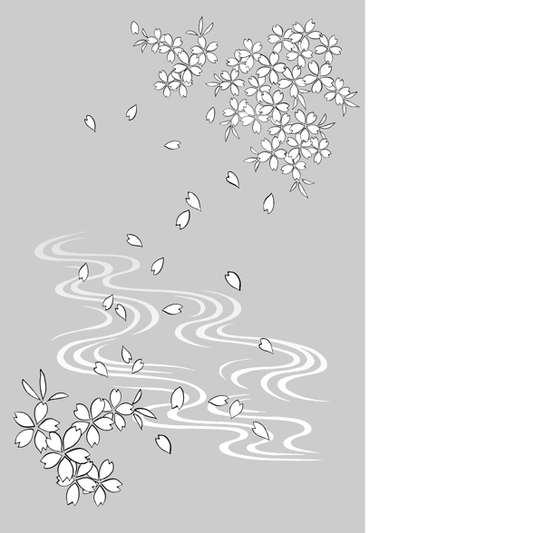 流水白描