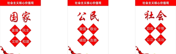 社會主義核心價值觀圖