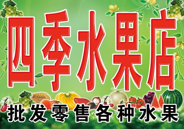 水果店牌匾