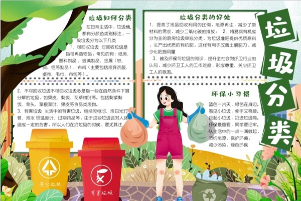 垃圾分類小報(bào)