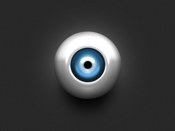 单圈层式眼球icon图标设计