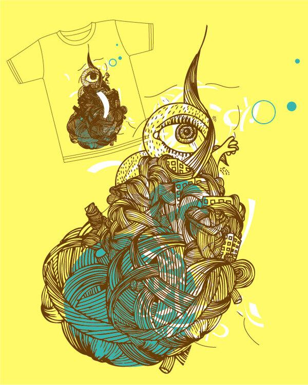 位圖圖案概括插畫抽象色彩免費素材