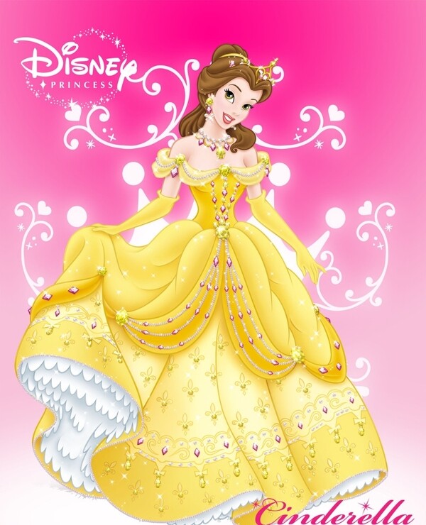 雍容华贵贝儿公主最新迪士尼海报图片