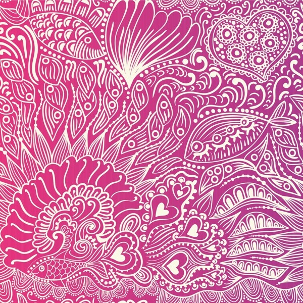 摘要無縫紋理的魚