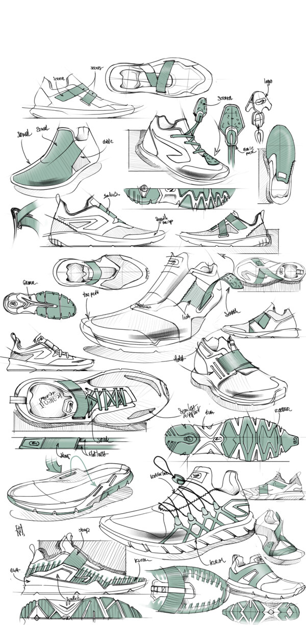 鞋子的概念设计产品jpg素材