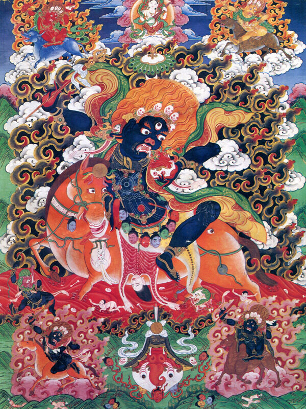 日喀则唐卡佛教佛法佛经佛龛唐卡全大藏族文化01图片