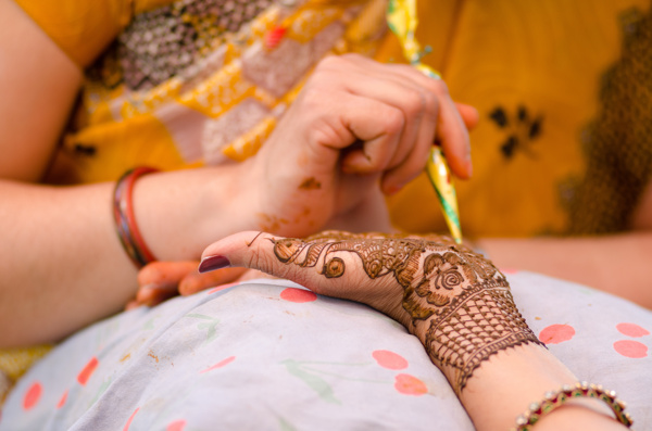 印度美女手纹花纹图片