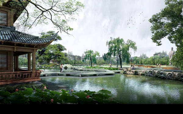 中式園林圖片