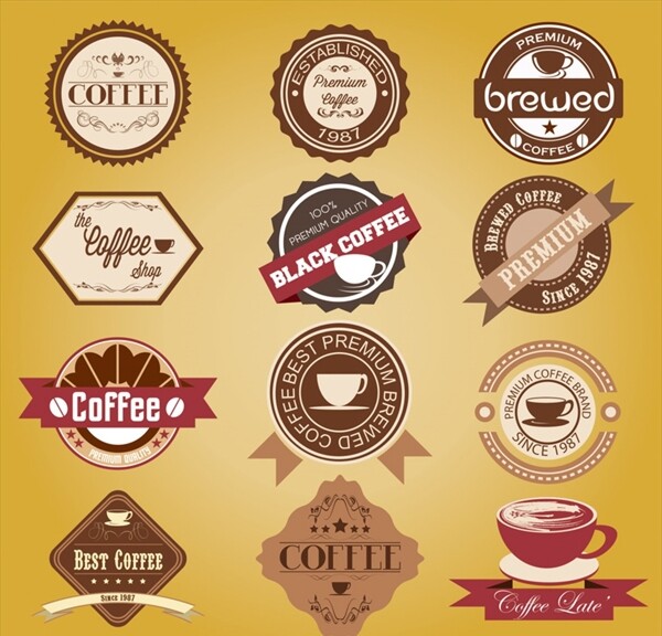 咖啡标签咖啡包装咖啡豆