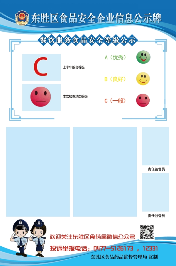 東勝區(qū)食品安全企業(yè)信息公示牌1