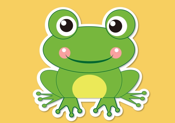 卡通手绘青蛙动物图片