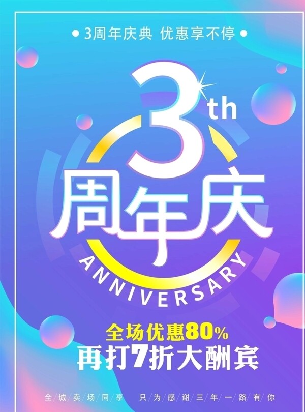 周年慶海報