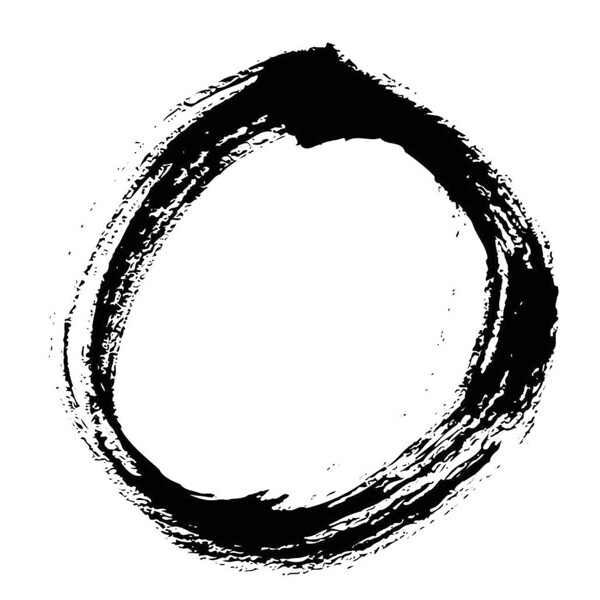 字母毛筆o