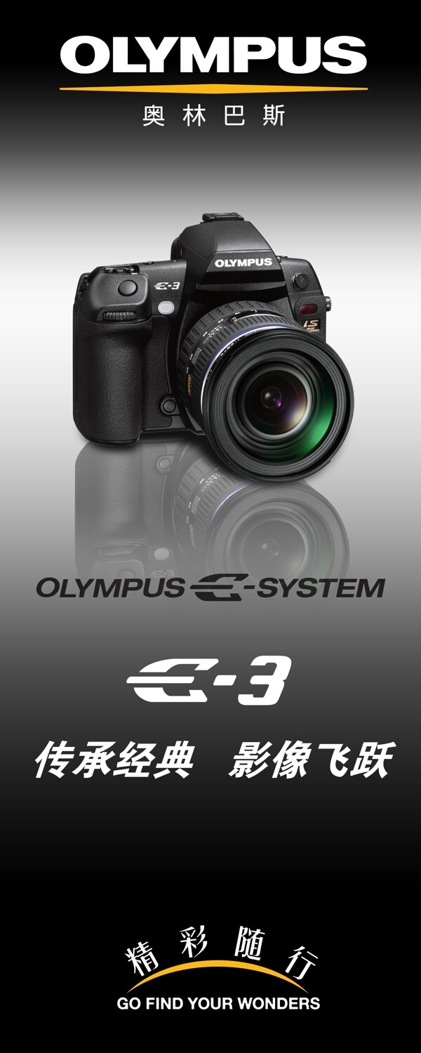 奥林巴斯olympus广告e3数码单反相机图片