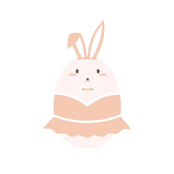 彩蛋复活节兔子兔女郎
