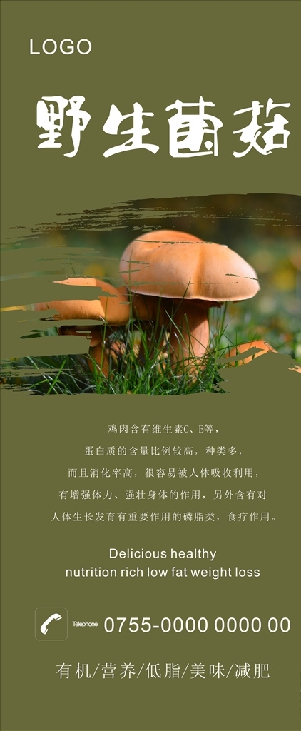 菌菇展架图片