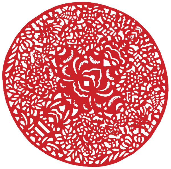 圓形窗花剪紙民間美術(shù)0067
