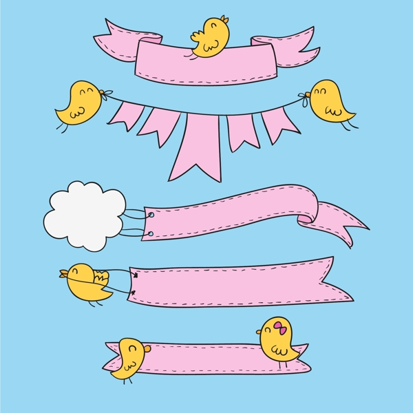 小鳥(niǎo)和絲帶