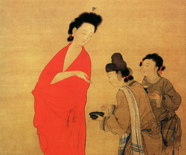 宮女水墨畫