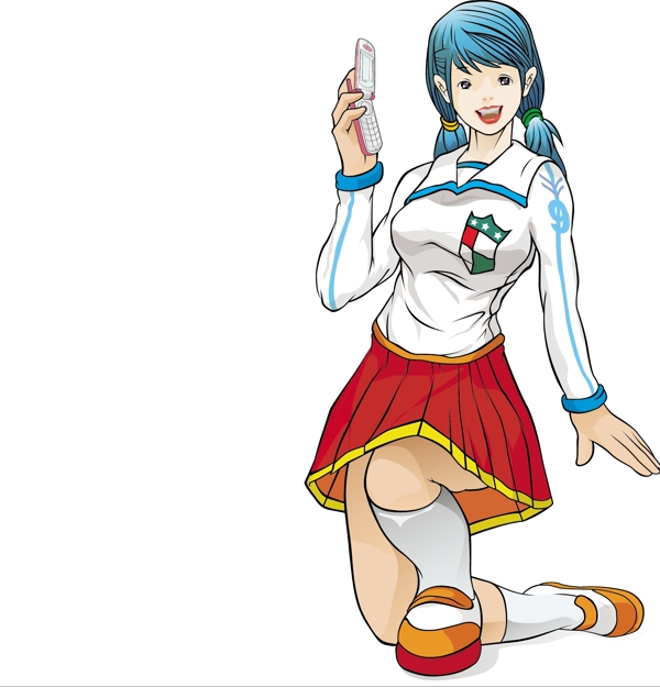 女性世界矢量人物AI0276