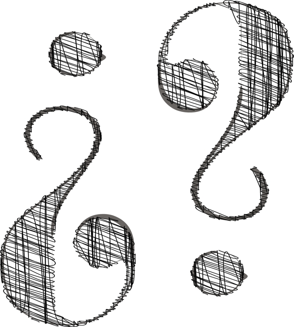 手繪字體矢量插畫(huà)