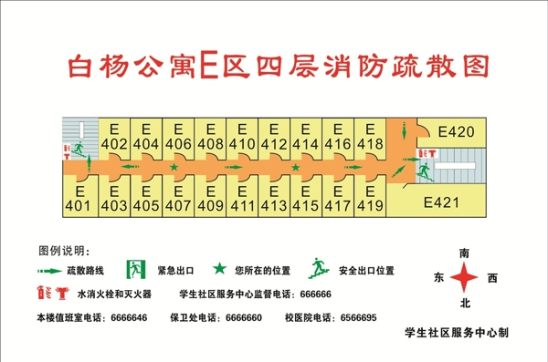 公寓消防疏散圖