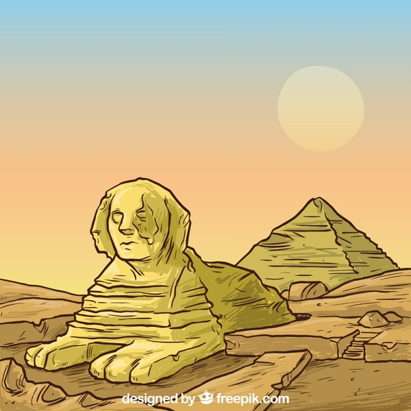 埃及金字塔的插图