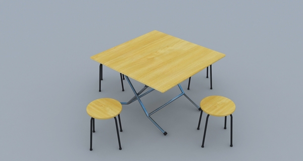 大排档方形桌椅