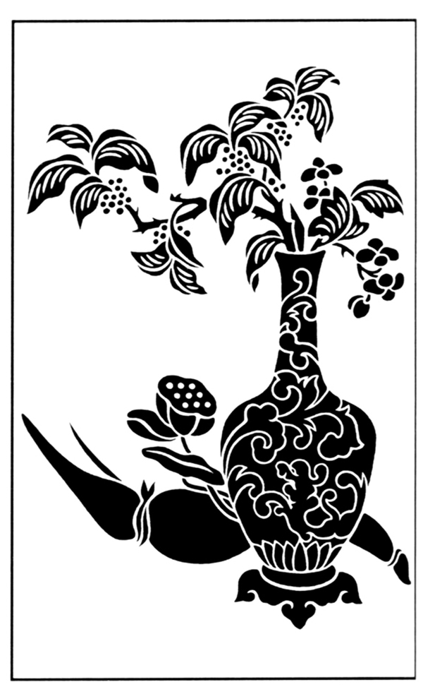 花鳥(niǎo)圖案?jìng)鹘y(tǒng)裝飾0164