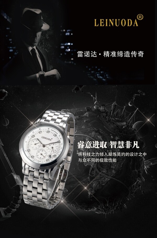 手表喷绘广告设计图片