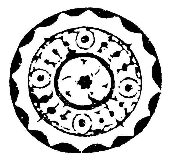 瓦當(dāng)圖案秦漢時期圖案中國傳統(tǒng)圖案圖案034